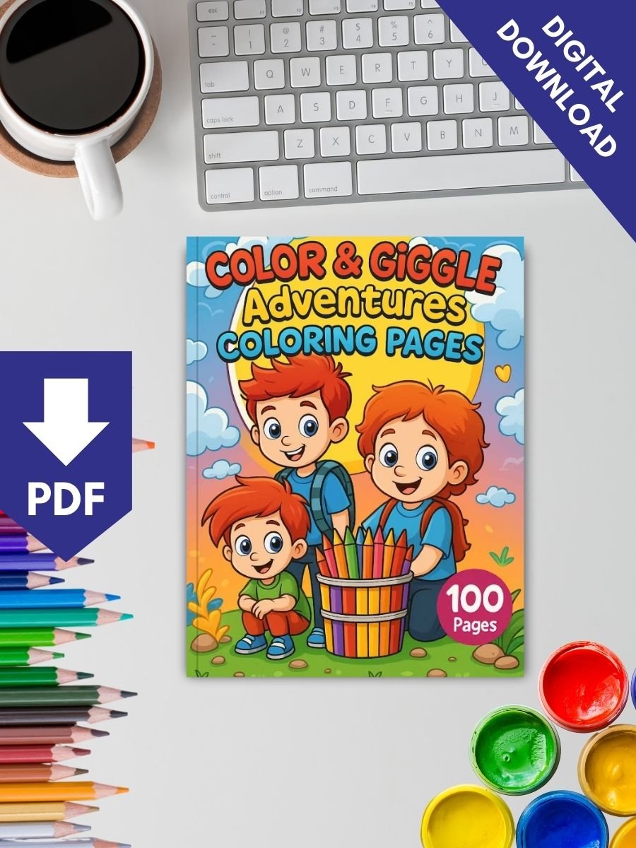 Color & Giggle Adventures - 100 Kids Coloring Pages - Image 2