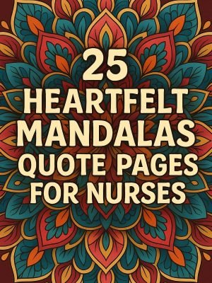 Mandalas for Nurses – 25 Heartfelt Quote Pages