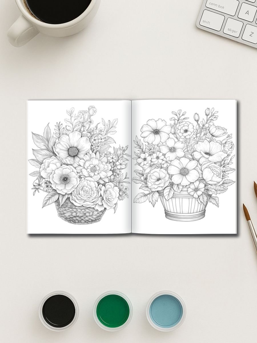 Blooming Grace – 75 Peonies, Magnolias & Basket Designs - Image 3